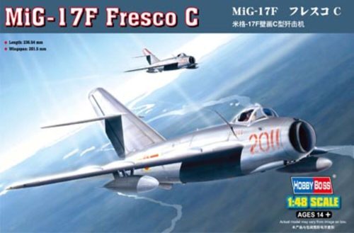 HobbyBoss 80334 MiG-17F Fresco C repülőgép makett (1/48)