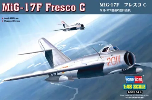 HobbyBoss 80334 MiG-17F Fresco C repülőgép makett (1/48)