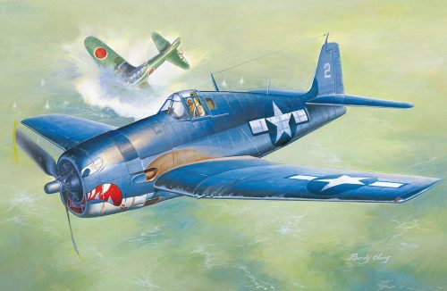 HobbyBoss 80338 F6F-3 Hellcat Early Version repülőgép makett (1/48)