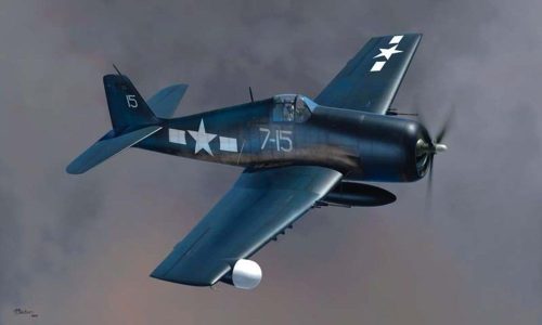 HobbyBoss 80341 F6F-5N Hellcat repülőgép makett (1/48)