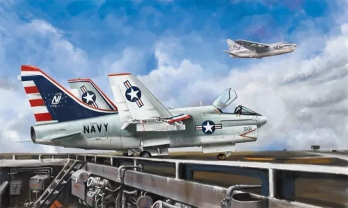 HobbyBoss 80343 LTV A-7B Corsair II repülőgép makett (1/48)