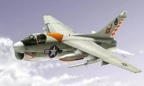 HobbyBoss 80345 LTV A-7E Corsair II repülőgép makett (1/48)