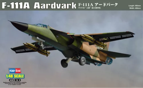 HobbyBoss 80348 Grumman F-111A Aardvark repülőgép makett (1/48)