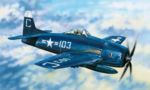 HobbyBoss 80358 Grumman F8F-2 Bearcat repülőgép makett (1/48)