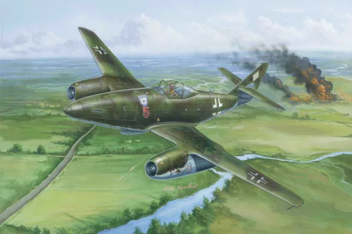 HobbyBoss 80370 Messserschmitt Me-262 A-1a/U1 repülőgép makett (1/48)