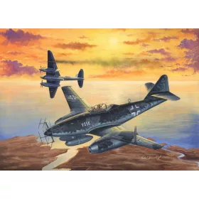   HobbyBoss 80374 Messerschmitt Me-262 A-1a/U2 (V056) repülőgép makett (1/48)