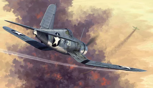 HobbyBoss 80381 Vought F4U-1 Corsair Early version repülőgép makett (1/48)