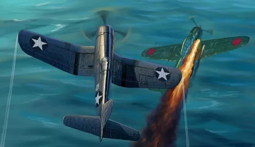 HobbyBoss 80382 Vought F4U-1 Corsair Late version repülőgép makett (1/48)
