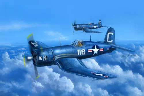 HobbyBoss 80386 Vought F4U-4 Corsair early version repülőgép makett (1/48)