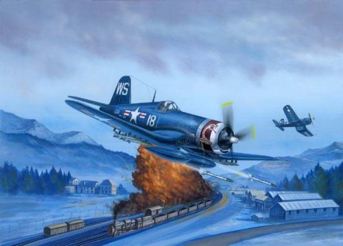 HobbyBoss 80387 F4U-4 Corsair Late version repülőgép makett (1/48)