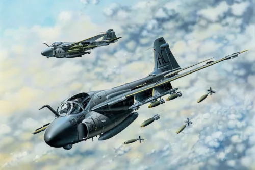 HobbyBoss 81710 Grumman A-6E TRAM Intruder repülőgép makett (1/48)