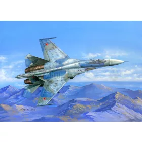   HobbyBoss 81711 Russian Su-27 Flanker B repülőgép makett (1/48)