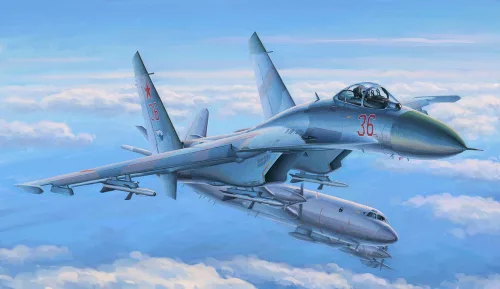 HobbyBoss 81712 Soviet Su-27 Flanker Early repülőgép makett (1/48)