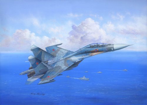 HobbyBoss 81713 Su-27UB Flanker C repülőgép makett (1/48)