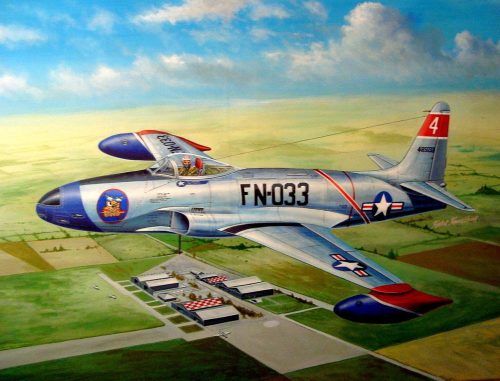 HobbyBoss 81723 F-80A Shooting Star fighter repülőgép makett (1/48)