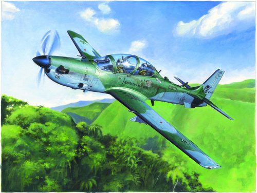 HobbyBoss 81727 Brazilian EMB314 Super Tucano repülőgép makett (1/48)