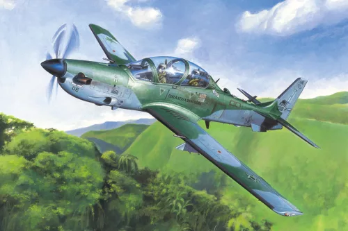 HobbyBoss 81727 Brazilian EMB314 Super Tucano repülőgép makett (1/48)