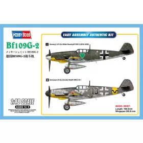   HobbyBoss 81750 Messerschmitt Bf-109G-2 repülőgép makett (1/48)