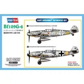   HobbyBoss 81751 Messerschmitt Bf-109G-6 repülőgép makett (1/48)