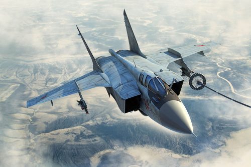 HobbyBoss 81754 Russian MiG-31B/BM Foxhound repülőgép makett (1/48)