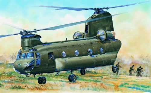 HobbyBoss 81773 CH-47D CHINOOK repülőgép makett (1/48)