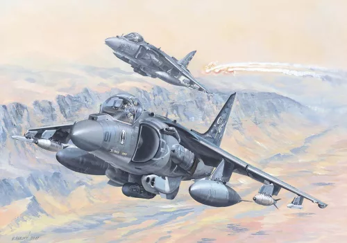 HobbyBoss 81804 AV-8B Harrier II repülőgép makett (1/18)