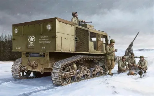 HobbyBoss 82407 US M4 High Speed Tractror harcjármű makett (1/35)