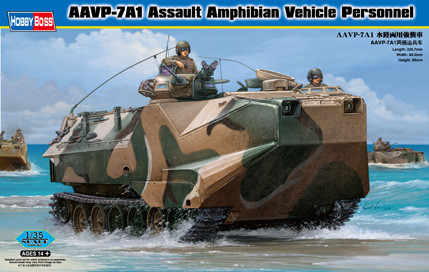 HobbyBoss 82410 Assault Amphibian Vehicle Personnel AAVP-7A1 1/35 harcjármű makett
