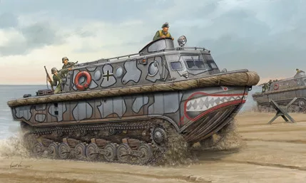 HobbyBoss 82433 German Land-Wasser-Schlepper (LWS) Medium production harcjármű makett (1/35)