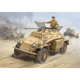   HobbyBoss 82442 German Sd.Kfz. 222 Leichter Panzerspahwagen 2cm harcjármű makett (1/35)