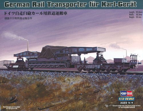 HobbyBoss 82906 German Rail Transporter fĂĽr Karl-GerĂ¤t vasúti makett (1/72)