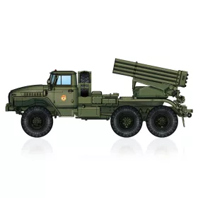   HobbyBoss 82931 Russian BM-21 Grad Multiple Rocket Launcher harcjármű makett (1/72)