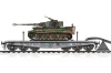 HobbyBoss 82934 German Schwere Plattformwagen Type SSyms 80 & Pz.Kpfw.VI Ausf.E Sd.Kfz 181 Tiger I (Mid Prod) harcjármű makett (1/72)