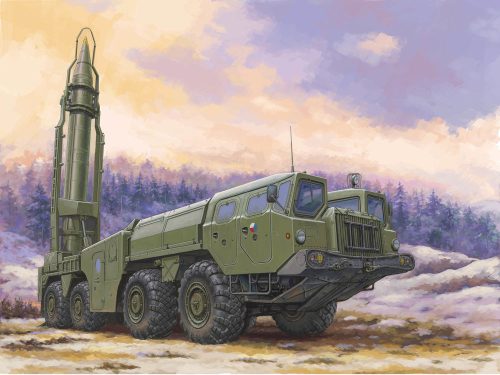 HobbyBoss 82939 Soviet(9P117M1) Launcher w. R17 Rocket of 9K72 Missile Complex Elbrus(Scud B) harcjármű makett (1/72)