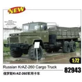  HobbyBoss 82943 Russian KraZ 260 Cargo Truck 1/72 harcjármű makett (1/72)