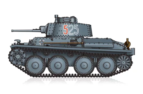 HobbyBoss 82956 German PzKpfw 38(t) Ausf.E/F harcjármű makett (1/72)