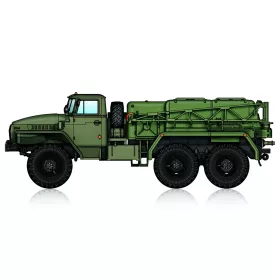  HobbyBoss 82962 Russian Ural 4320 APA-5D Airport Starter Vehicle harcjármű makett (1/72)