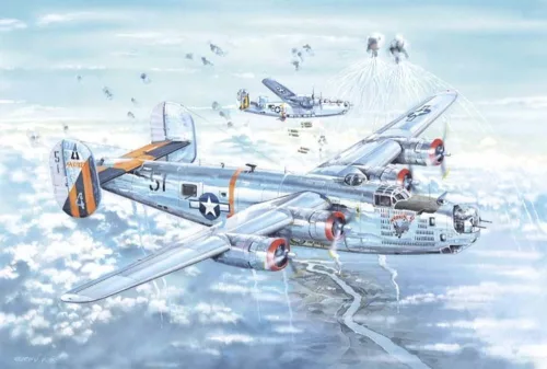 HobbyBoss 83211 Consolidated B-24J Liberator repülőgép makett (1/32)
