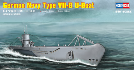 HobbyBoss 83504 German Type VII-B U-Boat tengeralattjáró makett (1/350)