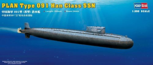 HobbyBoss 83512 PLAN Type 091 Han Class Submarine tengeralattjáró makett (1/350)