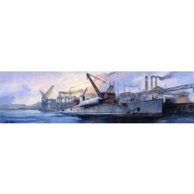   HobbyBoss 83522 French Surcouf Submarine Cruiser tengeralattjáró makett (1/350)