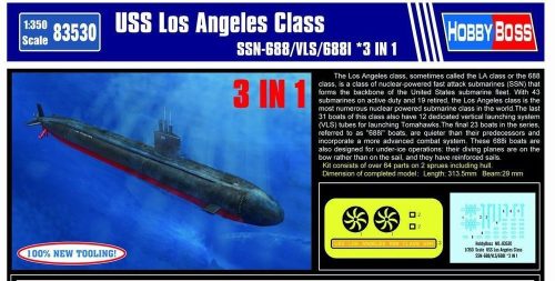 HobbyBoss 83530 USS Los Angeles Class SSN-688/VLS/688I tengeralattjáró makett (1/350)