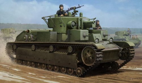 HobbyBoss 83852 Soviet T-28 Medium Tank (Welded) harcjármű makett (1/35)