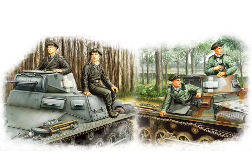 HobbyBoss 84419 German Panzer Crew Set Figura makett (1/35)