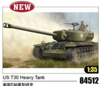 HobbyBoss 84512 US T30 Heavy Tank 1/35 harckocsi makett