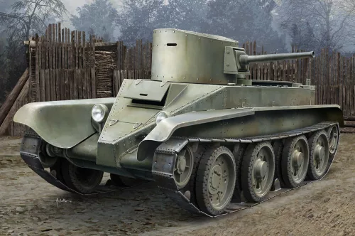 HobbyBoss 84514 Soviet BT-2 Tank (early) harcjármű makett (1/35)