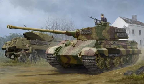 HobbyBoss 84531 German Pz.Kpfw.VI Sd.Kfz.182 Tiger II (Henschel 1944 Production) w/Zimmerit harcjármű makett (1/35)