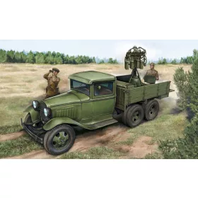   HobbyBoss 84571 GAZ-AAA with Quad Maxim AA Gun harcjármű makett (1/35)
