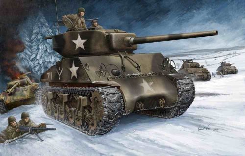 HobbyBoss 84805 U.S M4A3   (76W)  TANK harcjármű makett (1/48)