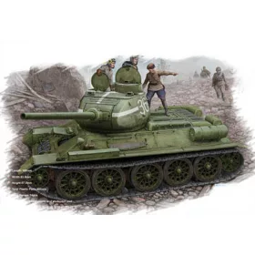   HobbyBoss 84807 Russian T-34/85 (Model 1944 flattened turret) Tank 1/48 harckocsi makett